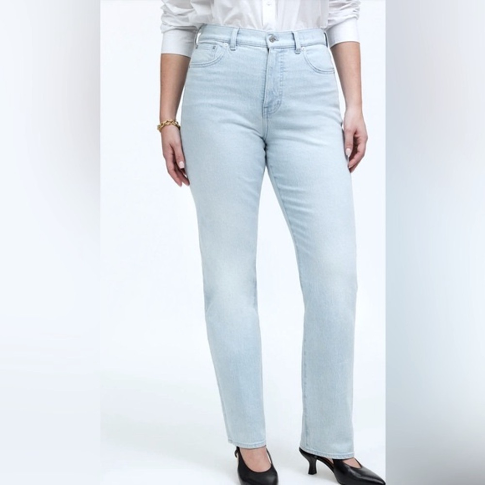 Madewell '90s Straight Jeans Women’s Sz 31 (32) 12 Ward Wash High Rise